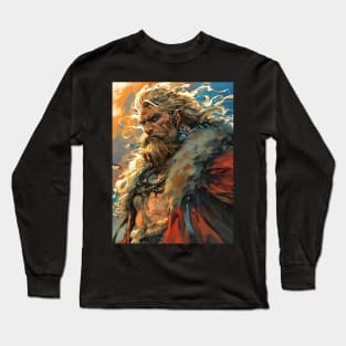 Saga of the Norse: Viking Exploration, Epic Tales, and Anime-Manga Heritage in Vinland Saga Art Long Sleeve T-Shirt